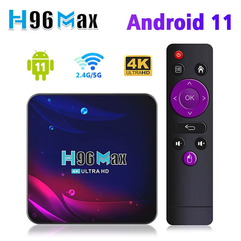 V11 Smart TV BOX Android 11 4GB RAM Rockchip 3318 4K Google 3D Video BT4.0 4K Media Player Set Top Box