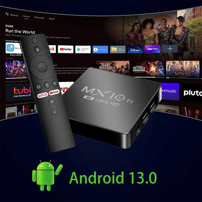 Android Tv Box Decoder 2024 4K Android 13  F1 Digital Wholesale Onn Certificado Smart Android Tv Box