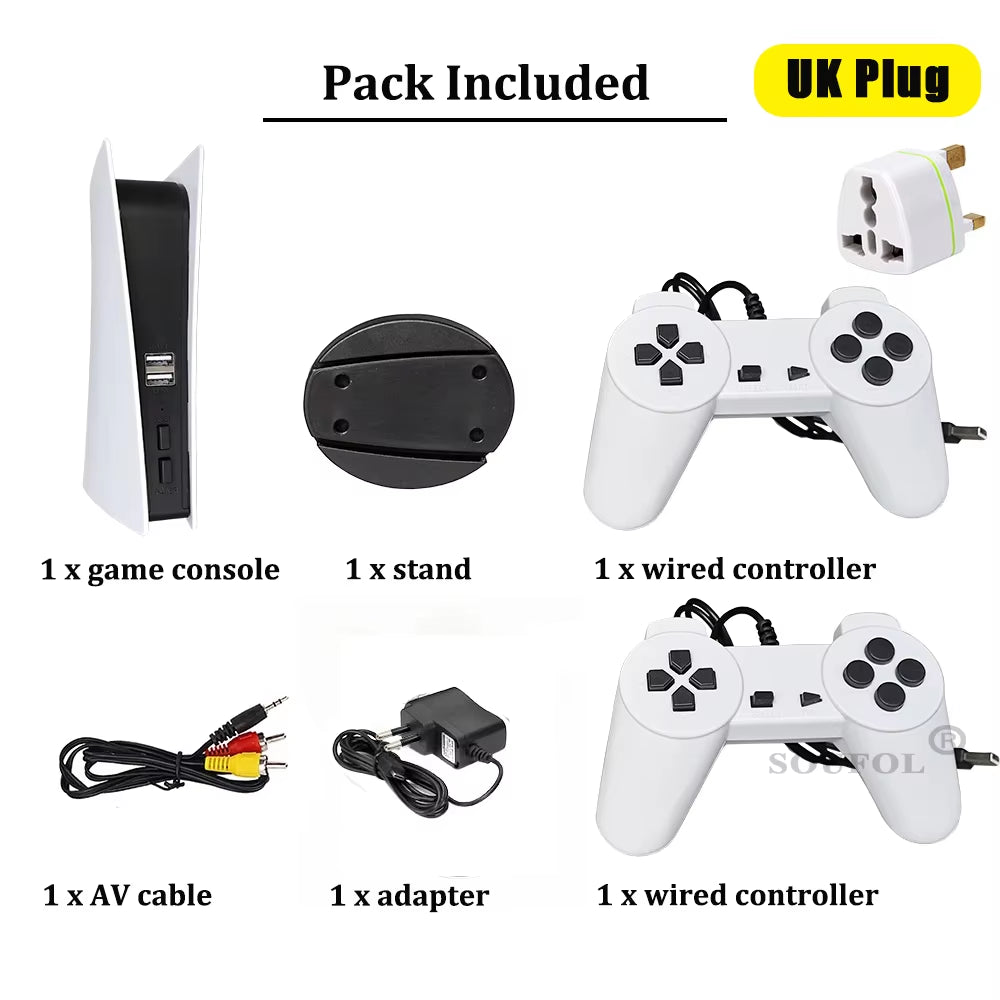 Game Station 5 Video Game Console with 200 Classic Game 8 Bit TV Consola Retro Handheld Kids USB Wired Gaming Player AV Output