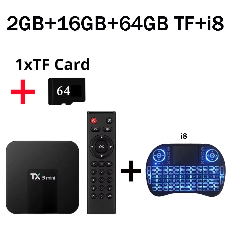 TV Original Tanix TX3 Mini TV Box 2GB 16GB Android 11.0 HD 4K Allwinner H313 S Dual Wifi 4G 5G TX3 Smart TV Box 2G 64G TX TV BOX