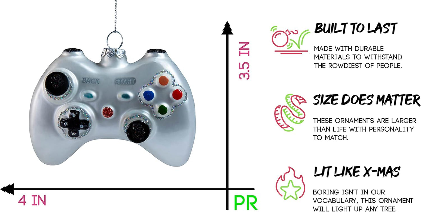 Party Rock | White Video Game Controller | Entertainment Collection