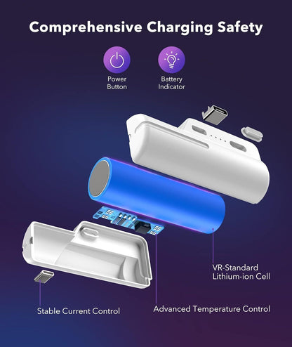 5000Mah Battery Pack Power Bank Compatible with Oculus/Meta Quest 2